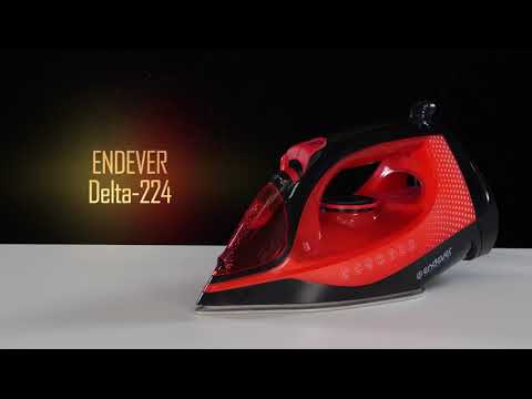 Миниатюра изображения товара Утюг Endever Delta-224 (красный/черный)