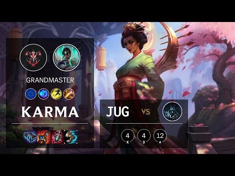 Karma Jungle vs Karthus - EUNE Grandmaster Patch 10.3