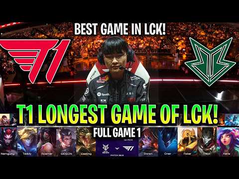 T1 LONGEST GAME LCK! 😱EPIC! - T1 vs BRO GAME 1 LCK 2026 W4D4 | FULL GAME | T1 vs BRION G1 LCK 2026