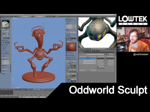 Modeling Oddworld characters on twitch Part01