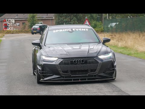 1014HP MMS Power Devision Audi RS6 C8 with Straight Pipes - Revs, Drag Racing, Accelerations!