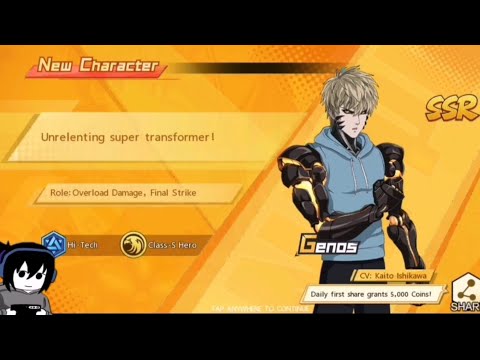 LSSR Armed Genos a.k.a Genos Max Power Gacha! | One Punch Man The Strongest [ Android/IOS ]