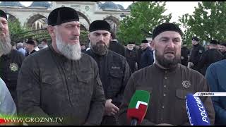 В центральной мечети села Джалка вспомнили Ахмата-Хаджи Кадырова