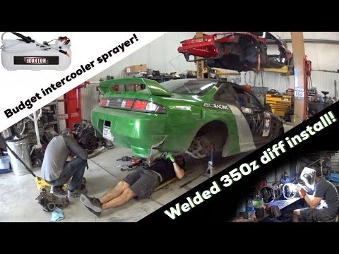 JUNKYARD WELDED 350Z DIFF INSTALL IN 240SX!?