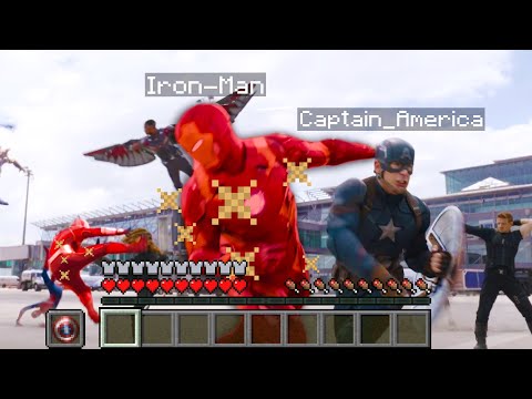 Civil War Airport Scene but it's Minecraft