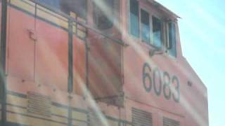 preview picture of video 'Quick Pace of BNSF ES44AC 6083 (9-4-10) Litchfield, IL.'