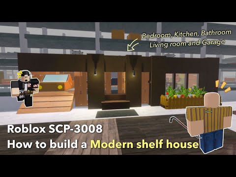 Building a Modern shelf house in Roblox 3008! | Roblox SCP 3008 House ideas