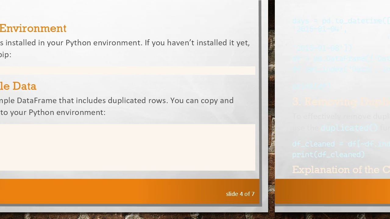 How to Remove Duplicated Rows from a Pandas Time Series DataFrame