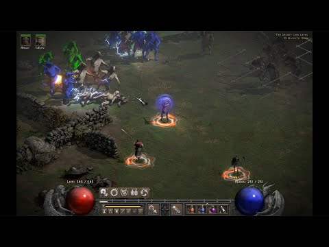 Faith Multishot Bowazon - No amulet test, 7 Cow runs on Players 1 - Diablo 2 Resurrected