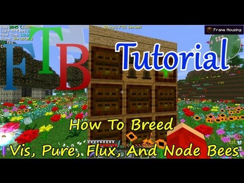 Minecraft FTB Tutorial: How To Breed Vis, Pure, Flux, And Node Bees/Different Nodes