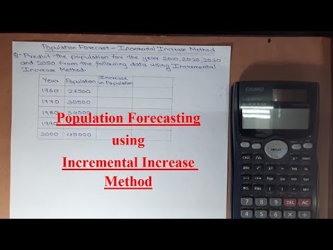 Population Forecasting | Incremental Increase Method | Civil Engineering