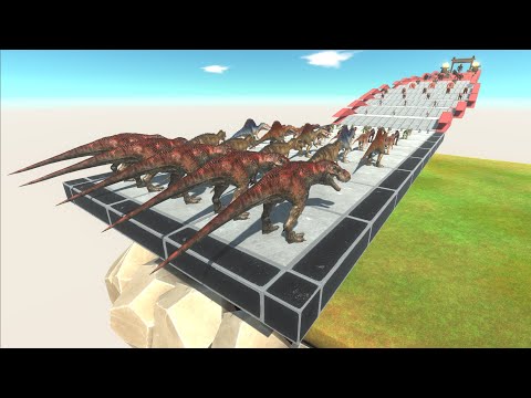 Carnivore Dinosaurs vs Infernals Challenge - Animal Revolt Battle Simulator