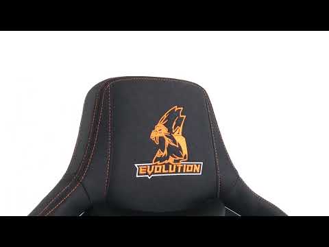 Игровое кресло Evolution Nomad (черный/оранжевый)
