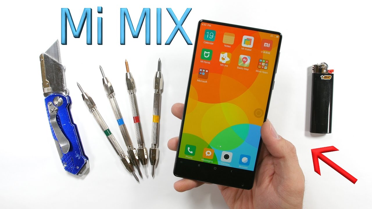 The Bezel-less Mi Mix - BEND TEST and Ceramic Scratch Test