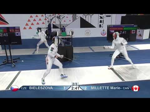 Cairo Worlds 2021 JWE - L32 - Bieleszova CZE v Millette CAN
