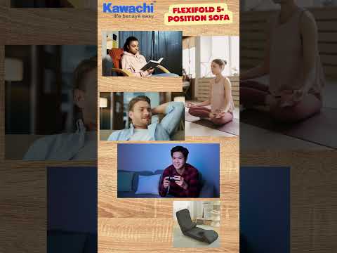 Kawachi CozyFold Adjustable SofaMultipurpose Recliner for Gaming, Reading, and Relaxing