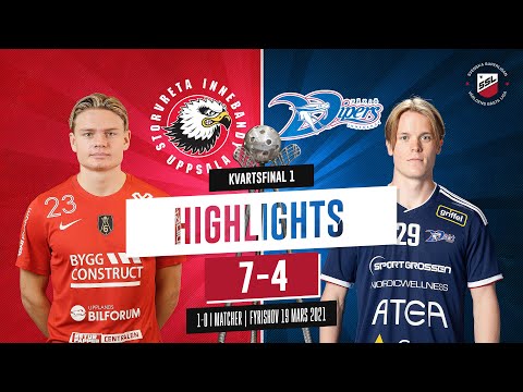 Highlights Quarterfinal 1 Storvreta IBK vs Växjö IBK 7-4