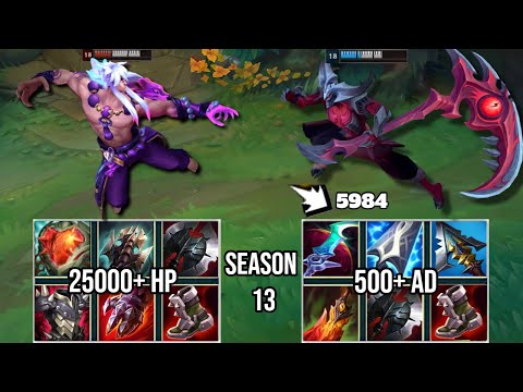 25K HP SETT vs KAYN SEASON 13 FULL BUILD FIGHTS & Best Moments!