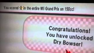 MarioCart Wii How to unlock Dry Bowser