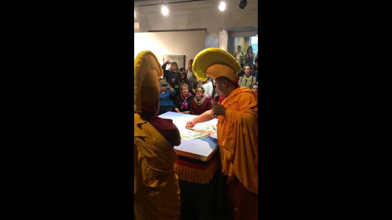 Tibetan Monks Dissolving Sand Mandala at Misericordia University