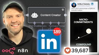 I Built A Free Viral LinkedIn Content AI Agent in n8n