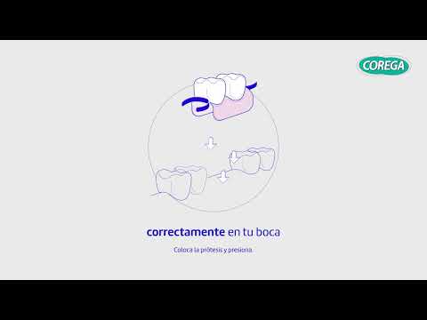 thumbnail video image 2 of Crema adhesiva Corega Ultra para prótesis dentales sin sabor 40 g, 2 of 7