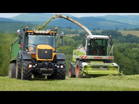 PD Dobrá Niva - Senáže 2017 - JCB Fastrac | Claas Jaguar | Tatra 815