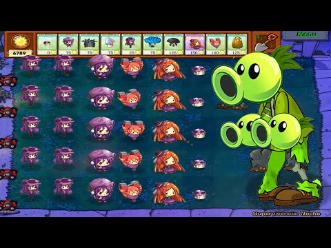 Anime Girl All SHROOM VS All ZomBotany 2 - Plants vs Zombies mod