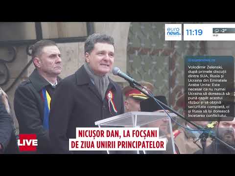 Nicușor Dan, discurs la Focșani: „La mulți ani, dragi focșăneni care huiduiți autoritățile publice”