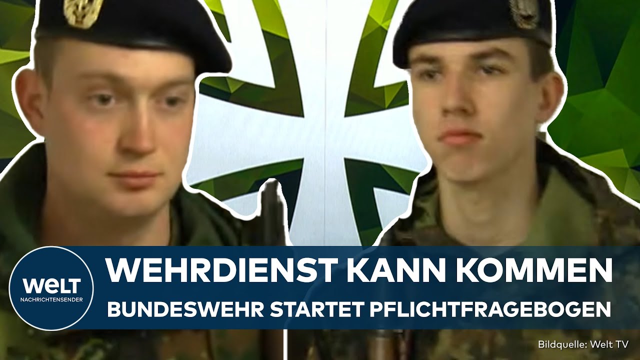 DEUTSCHLAND: Bundeswehr startet Pflichtfragebogen - Was jetzt auf 18-Jährige zukommt!