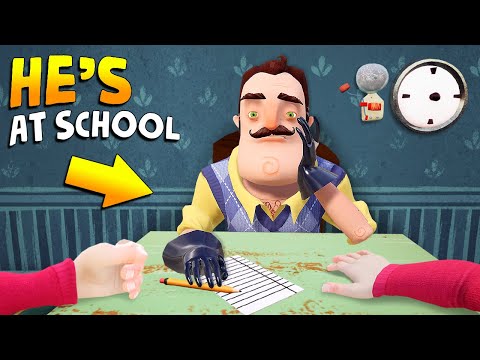 Forcing the Neighbor to ATTEND MY SCHOOL!!! | Hello Neighbor Gameplay (Mods)