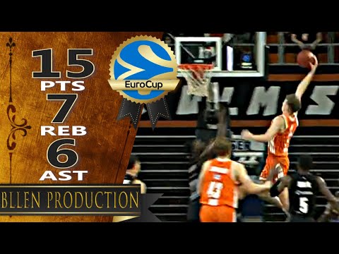 Tobias Jensen - 15 Pts, 7 Reb, 6 Ast, 1 Blk Highlights｜ratiopharm Ulm vs Niners Chemnitz｜2026.01.14