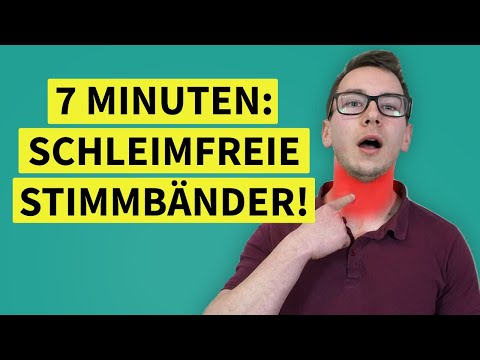 In nur 7 Minuten: Schnelle und effektive Methode, um Schleim von Stimmbändern loszuwerden