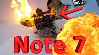 Note 7 Battery Explosion!! CAUGHT LIVE ON CAMERA!!