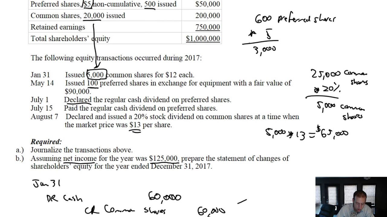 Module 10, Video 3 - Shareholders' Equity - Problem 10-1A Concluded