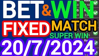 TODAY CORRECT SCORE PREDICTIONS 20/07/2025/FOOTBALL PREDICTIONS TODAY/SOCCER BETTING TIPS/SURE TIPS.