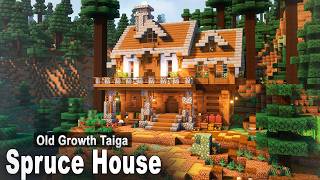 Minecraft: How to build a Spruce House | Easy Tutorial