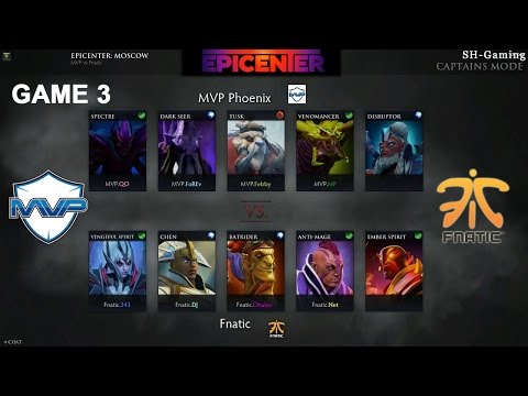 Dota 2 EpiCenter Moscow - MVP Phoenix vs Fnatic game 3 highlights