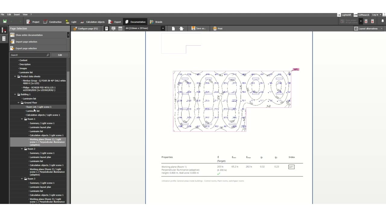 [#12] DIALUX Evo Software - Indoor Lighting Calculation Report Generation