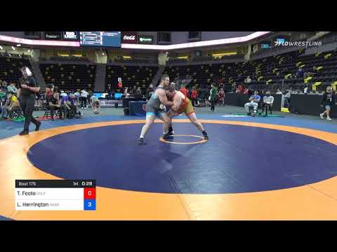 130 Kg 7th Place - Tom Foote, South Side Wrestling Club Vs Lee Herrington, Nebraska Golden Eagles