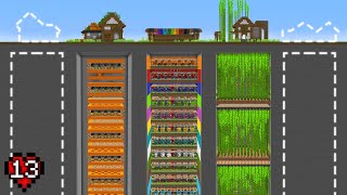 I Transformed 5 Chunks into OP Farms in Minecraft Hardcore!