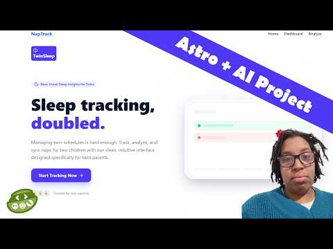 Image for the video entitled Full Stack Nap Tracker: Astro, Vue, Gemini AI, and Puter