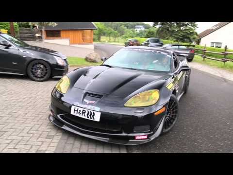Gmaxx GTR Corvette C6 Z06 racecar LOUD sound with gold leaf in exhausts