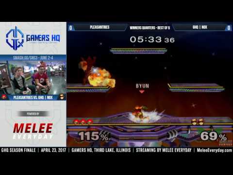 GHQ Season Finale [4/23/17] - Pleasantries (Samus) vs. GHQ | Nox (Falcon) - SSBM - Winners Quarters