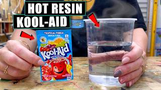 We Didn't EXPECT That! Kool-Aid In HOT Resin - Maker Month Ep.23