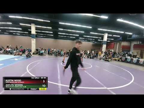 89-99 Lbs Round 2 - Zaylyn Woods, Texas Elite Wrestling Club Vs Austin Wood, Apex Grappling Academ