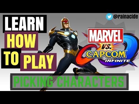 Learn MVCI Beginner Guide: HOW TO PICK CHARACTERS - Marvel vs Capcom Infinite | RAINACIDE