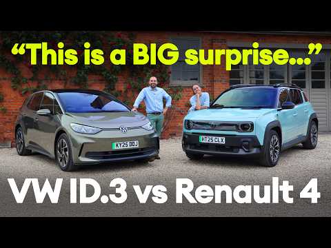 Volkswagen ID.3 vs Renault 4 E-Tech: retro or ultra-modern? Who makes the best EV?