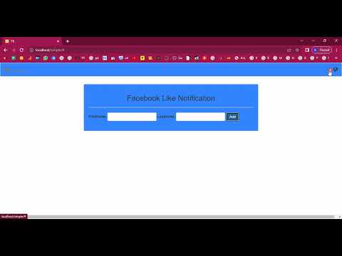 Facebook Like Notification in PHP Application Projects