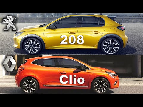 Peugeot 208 vs Renault Clio, Clio vs 208, Renault vs Peugeot Video